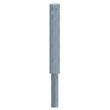 Absperrpfosten Ø 152 mm, herausnehmbar, 1000mm Überflur, Zylinderschloss, mit Bodenhülse