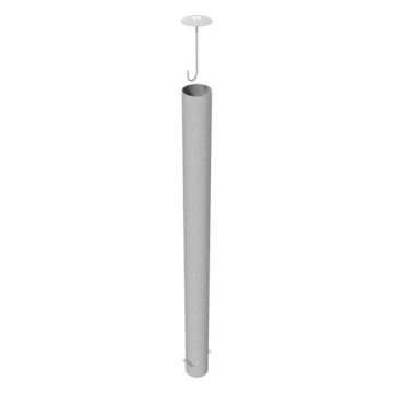 Absperrpfosten Ø 152 mm, zum Einbetonieren, 1600mm Überflur, Befüllbar, mit losem Deckel