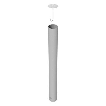Absperrpfosten Ø 193 mm, zum Einbetonieren, 1600mm Überflur, Befüllbar, mit losem Deckel
