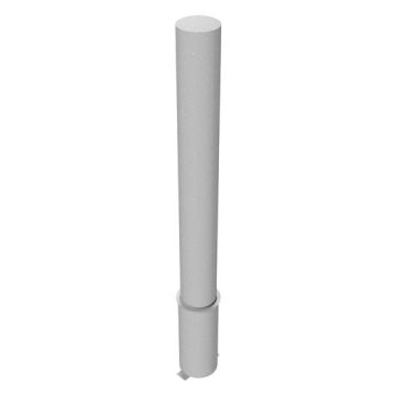 Absperrpfosten Ø 193 mm, herausnehmbar, 1500mm Überflur, ohne Verschluss, feuerverzinkt