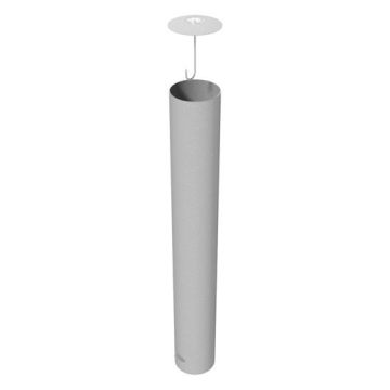 Absperrpfosten Ø 273 mm, zum Einbetonieren, 1600mm Überflur, feuerverzinkt, mit losem Deckel