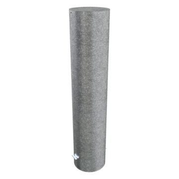 Stahlrohrpoller Ø 323x5 mm, Einbetonieren, 1100mm Überflur, aufgeschweißte Stahlkappe, feuerverzinkt