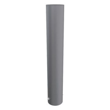 Stahlrohrpoller Ø 323x5 mm, Einbetonieren, 1600mm Überflur, aufgeschweißte Stahlkappe, feuerverzinkt