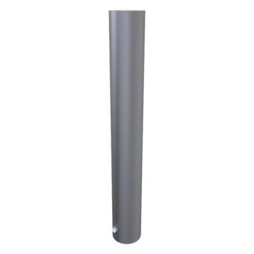 Absperrpfosten Ø 323,1 mm, Einbetonieren, 2000mm Überflur, aufgeschweißte Stahlkappe, feuerverzinkt