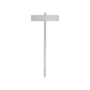 Einschlagstab, T-Profil 40 mm, Einschlagspitze, Länge 1200 mm, Schildblech 110 x 520 mm, feuerver.