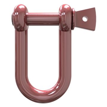 Schäkel, Stahl verzinkt, rot
