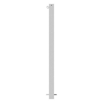 Absperrpfosten 70x70mm, zum Einbetonieren, 900mm Überflur, feuerverzinkt, 1 Öse