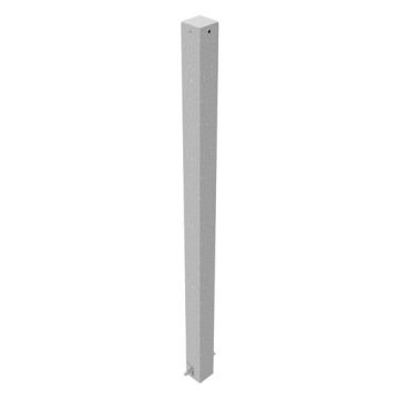 Absperrpfosten 70x70mm, zum Einbetonieren, 900mm Überflur, feuerverzinkt