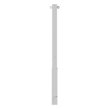 Absperrpfosten 70x70mm, herausnehmbar, Bodenhülse, 900mm Überflur, Dreikantverschluss, 2 Ösen
