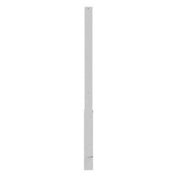 Absperrpfosten 70x70mm, herausnehmbar, Bodenhülse, 900mm Überflur, Dreikantverschluss