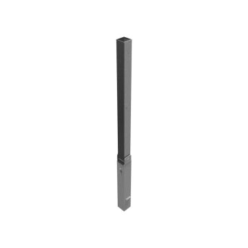 Absperrpfosten 70x70mm, zum Einbetonieren, 900mm Überflur, Profilzylinder, Hebe- Kippmechanik