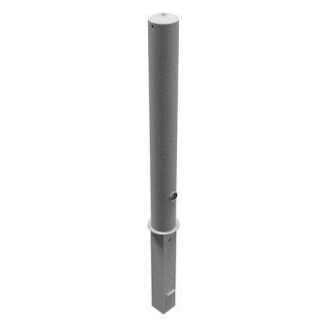 Absperrpfosten Ø 108 mm, herausnehmbar, 900mm Überflur, mit Dreikantverschluss, feuerverzinkt