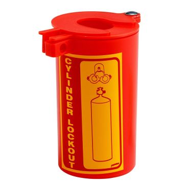Verriegelung für Gasflaschen, rot
