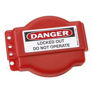 Verstellbares Blockiersystem für Durchgangsventile, für Handrad-Ø 25-165 mm, rot