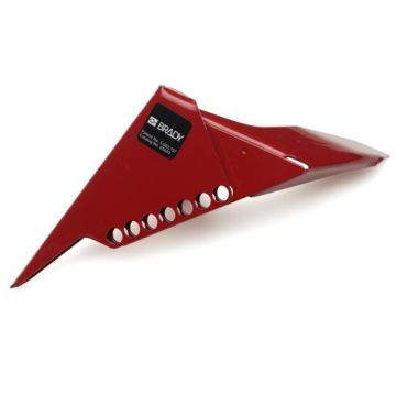 Große Kugelhahn-Absperrung, für Rohrdurchmesser 31,75-76,20 mm, rot, Stahl für max. 7 Schlösser