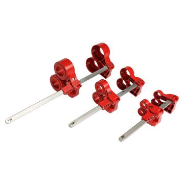 Flansch-Verriegelungssystem für verschiedene Flanschdicken und Rohrdurchmesser, ausziehbar