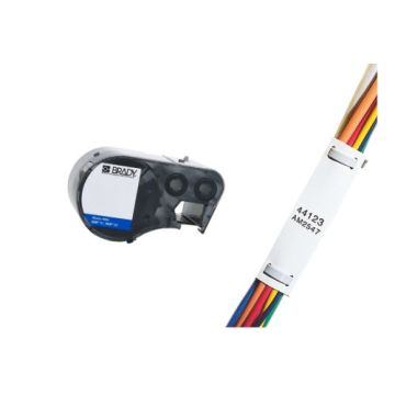 Bedruckbarer Kunststoffanhänger, Weiß, 19,1 x 76,2 mm, für M510, BMP51 & M511, M5-12-109