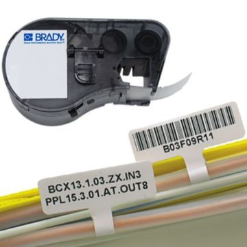 Kabelfähnchen aus Polypropylen, weiß, für M510, BMP51 & M511, 10 x 30 mm, M5-01-425-FT