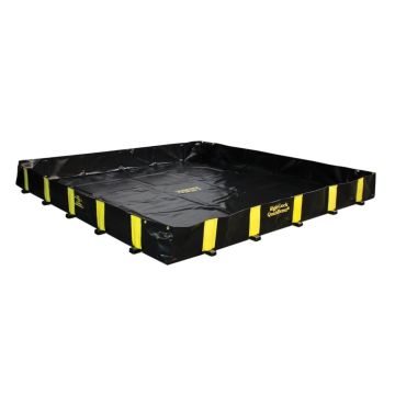 QuickBerm Auffangsystem für Gefahrstoffe, Rigit Lock, EG-5, 3,3 m x 3,3 m x 30,5 cm