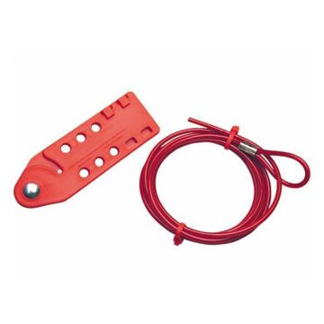 Standard-Kabelverriegelung CABLO, für max. 6 Schlösser, rot