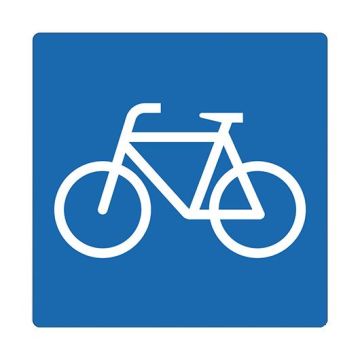 Bodenschild Outdoor, selbstklebend, Fahrradparkplatz