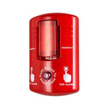 B-SAFETY TOP-ALARM manueller Alarm mit Sirene und Blitzlicht