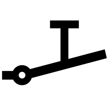 Symbol Blindschaltbilder - Schalter handbetätigt