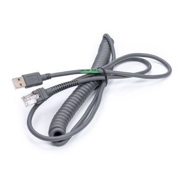 Zebra USB-Verbindungskabel, gedreht, 2,7 m, für verschiedene Barcodescanner
