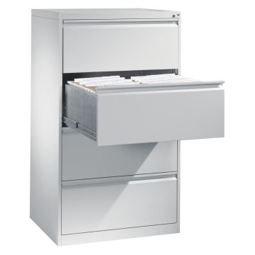 C+P Hängeregistraturschrank Acurado, lackiert, 1- oder 2-bahnig, verschiedene Abmessungen, lichtgrau