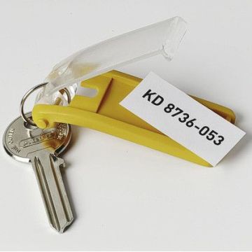 Schlüsselanhänger "Key Clip", gelb, 6er- Pack