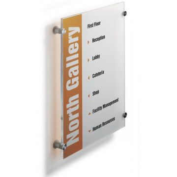 Türschild CRYSTAL SIGN, Plexiglas, kristallklar,