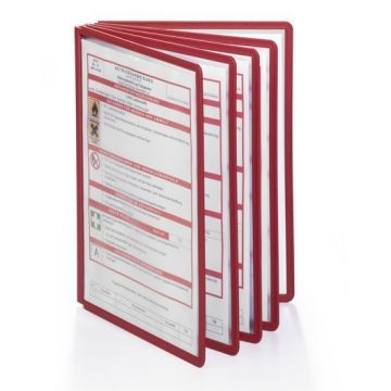 Sichttafeln für Sichttafelsystem Durable Sherpa® und Vario®, DIN A4, rot, 5 Stück