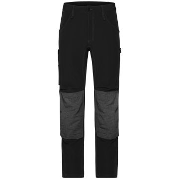 Workwear Pants, 4-Way Stretch, Berufshose Slim Line mit funktion. Details, CORDURA®-Knie, schwarz