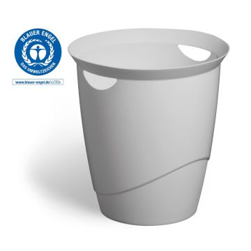 Papierkorb ECO, grau, 6 Stück, 16L, rund
