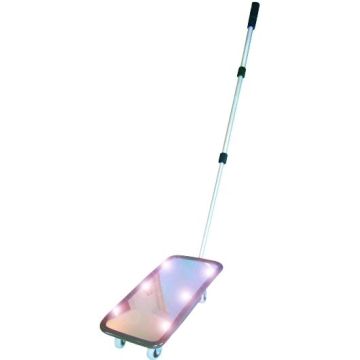 Inspektionsspiegel, Teleskoparm bis 110 cm, 200 x 400 mm, LED-Beleuchtung, mit Rädern