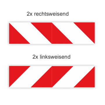 Fahrzeugwarnmarkierung DIN 30710, magnetisch, 141 x 564 mm, 4 Zuschnitte