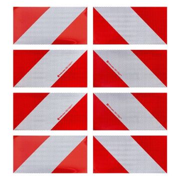 Fahrzeugwarnmarkierung DIN 30710, selbstklebend, 282 x 141 mm, 8 Zuschnitte