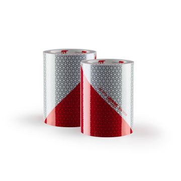 Fahrzeugwarnmarkierung ORALITE® 5921M, DIN 30710, Set links-/rechtsweisend, 141 mm x 9 m