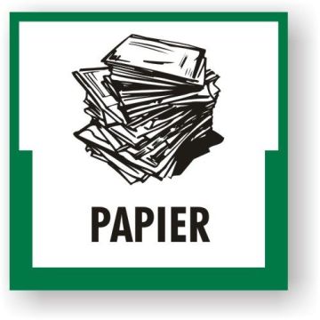 Wertstoffkennzeichnung - Papier verschiedene Ausführungen