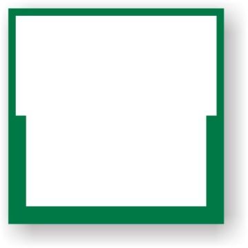 Wertstoffkennzeichnung  mit Wunschtext Aufkleber, Folie, 300 x 300 mm
