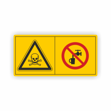 Maschinenschild, Vergiftungsgefahr, gem. ISO 11684, Folie