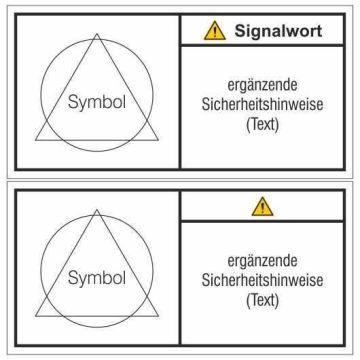 Maschinenschilder individuell, nach DIN ISO 3864-2, Folie, diverse Etikettenformate