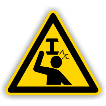 Warnschild, Warnung v. Hindernissen im Kopfbereich praxisbewährt