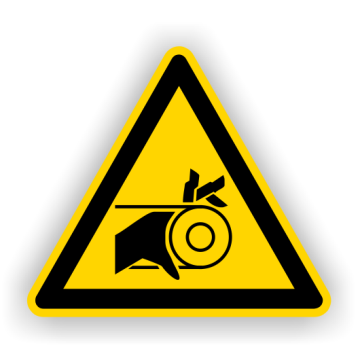 Warnschild, Warnung v. Handverl. d. Riemenantrieb, praxisbewährt