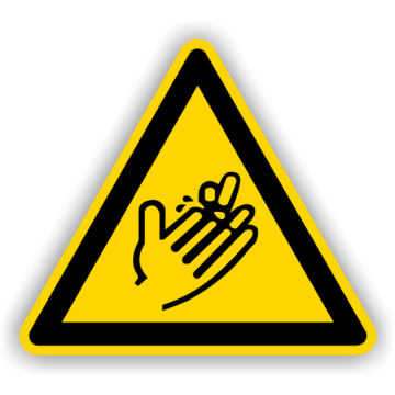 Warnschild, Warnung vor Schnittverletzungen, praxisbewährt