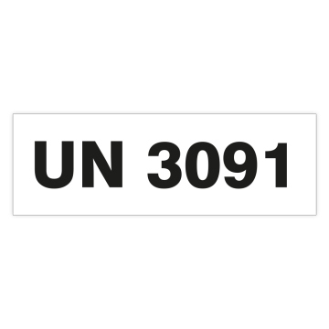 UN-Etiketten UN 3091 (LITHIUM-METALL-BATTERIEN, AUSRÜSTUNG), Folie, 150 x 50 mm