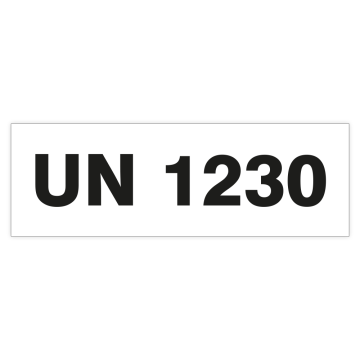 UN-Etiketten UN 1230 (METHANOL), 150 x 50 mm