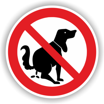 Verbotsschild, Hier kein Hundeklo, praxisbewährt