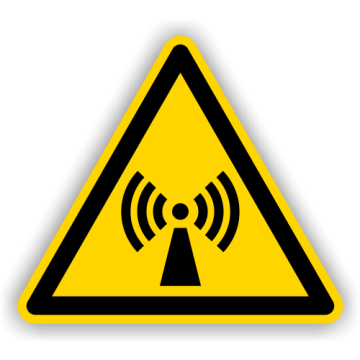 Warnschild, Warnung vor nicht ionisier. Strahlung, ISO 7010