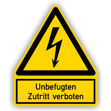 Warnschild, Unbefugten Zutritt verboten, ISO 7010